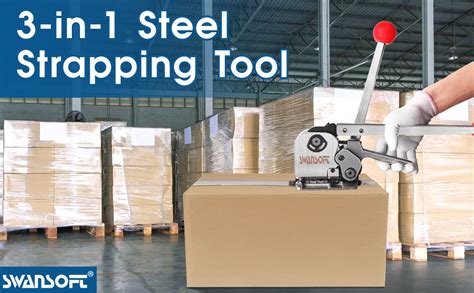 metal banding by the box|SWANSOFT Steel Banding Strapping Kit, Stainless Manual .